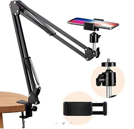 Professional Mobile Tablet Universal Stent 360° Adjustable Desk overhead Stand HO