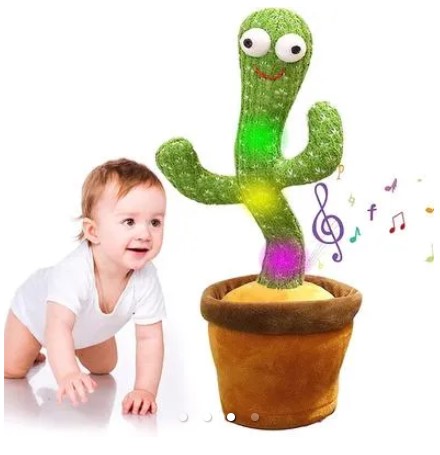 Dancing Cactus Toy Interactive Plush Toy with Music and Dance for Kids and Adults HO