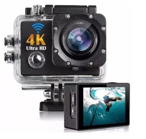 4K Sports Ultra HD Action Camera 30M Waterproof, Wide Angle, Full Accessories Pack HO