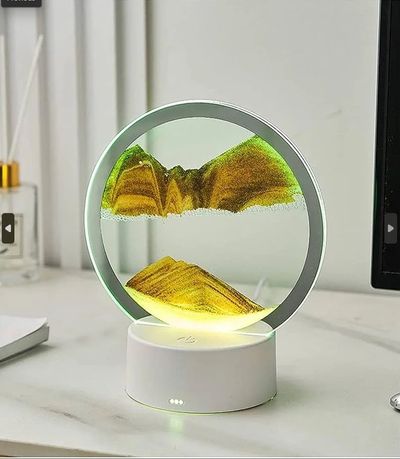 3D Colorful Moving Sand Painting Sandscape LED Table Lamp HO