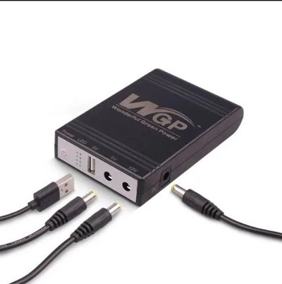 WGP Mini UPS 10400mAh Backup Power Supply for Router, ONU, CCTV & More HO